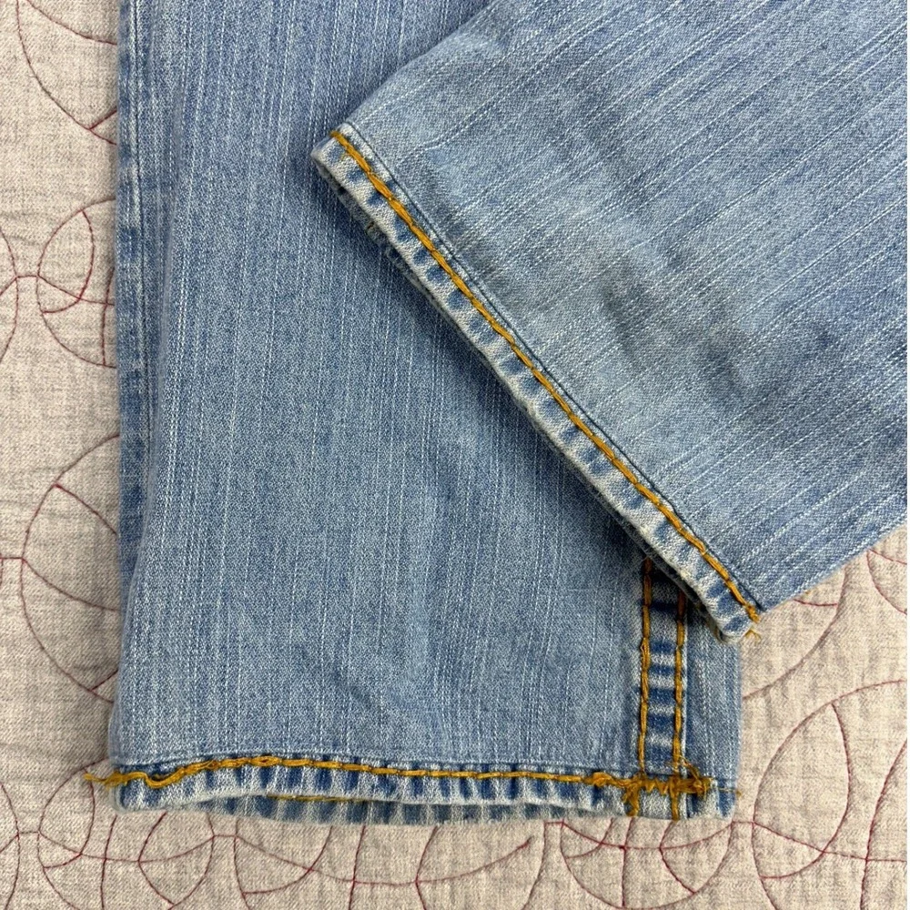 VTG USA True Religion Billy Super T Jeans Blue Light Wash Distressed / Mens 32